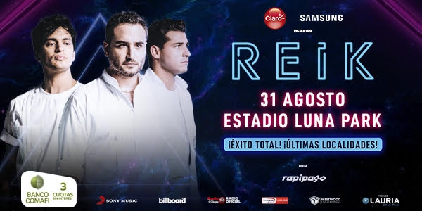 REIK arrasa en Buenos Aires a dos meses de su show! Últimas localidades para el Estadio Luna Park!
