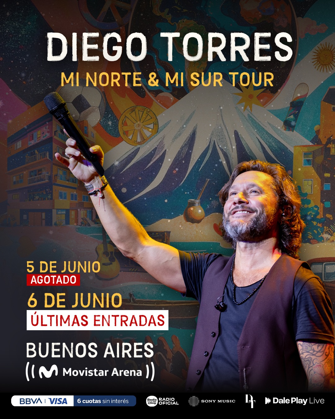 Diego Torres: comienza la cuenta regresiva para sus shows en Buenos Aires