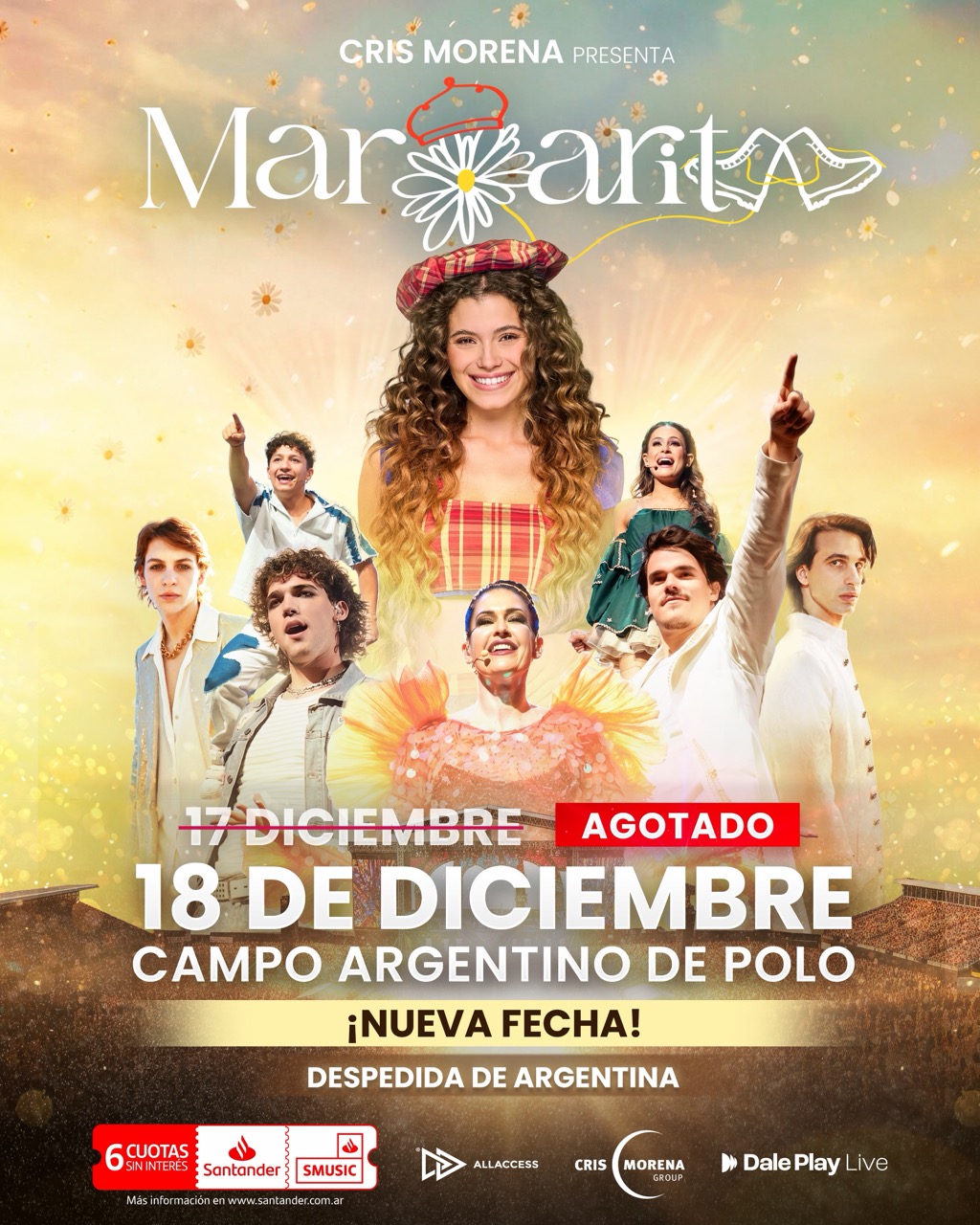 Margarita: agotó su primera fecha y anuncia una segunda en el Campo Argentino de Polo