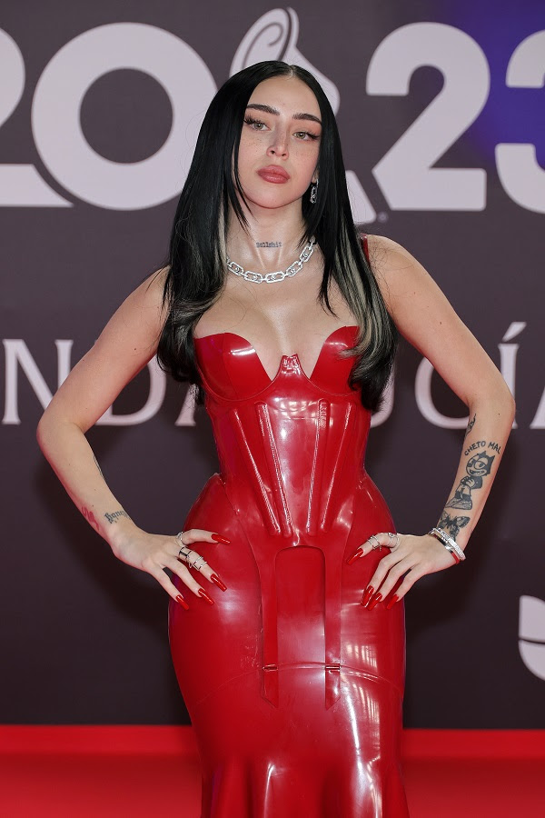 SEVILLE, SPAIN - NOVEMBER 16: Nicki Nicole attends The 24th Annual Latin Grammy Awards on November 16, 2023 in Seville, Spain. (Photo by Neilson Barnard/Getty Images for Latin Recording Academy)