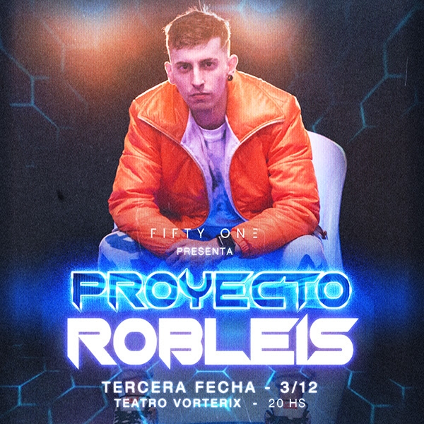 Robleis: El artista suceso agota dos funciones en el Teatro Vorterix, y suma una tercera fecha el 3 de Diciembre