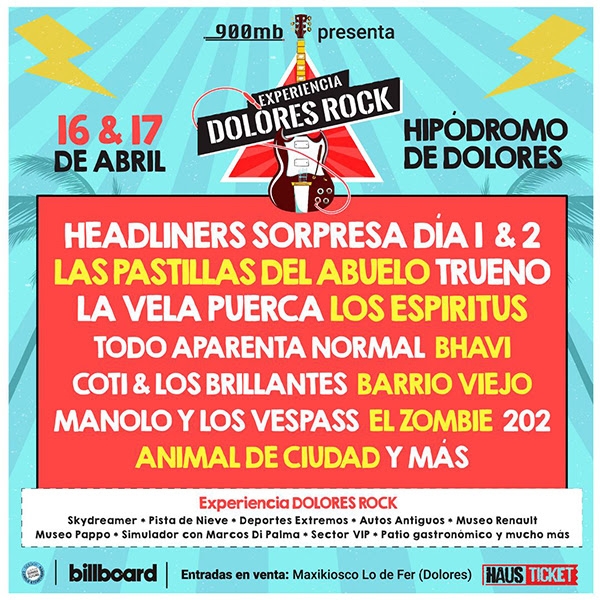 Dolores Rock: Un nuevo festival está llegando!           16 y 17 de Abril 2022,    Hipódromo de Dolores