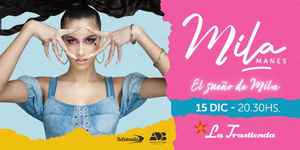 Mila anuncia su primer show en vivo: 15 de Diciembre en La Trastienda!