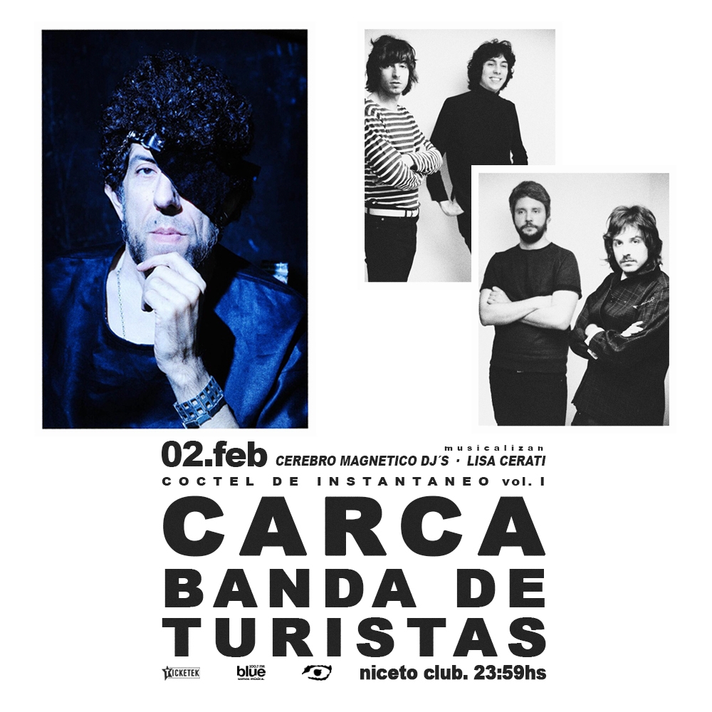 Banda de Turistas &amp; Carca juntos en Niceto Club, 2 de febrero!